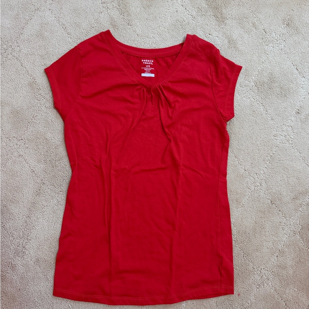 French Toast Women's Red Short Sleeve Tee
